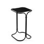 Hanah Home SHB-001 Mesa de Centro de Metal 100%, Negra, 30x52x30 cm